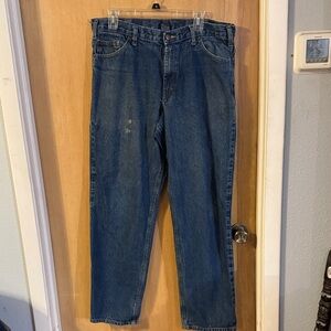 Rural King Classic Blue Denim Work Jeans 36